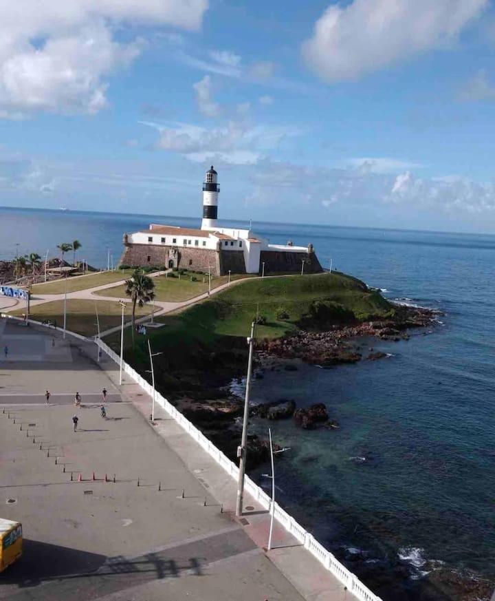 Apartamento no Farol da Barra. Vista deslumbrante para o mar! No circuito do Carnaval. Ao lado do Porto da Barra ! Salvador Exterior foto